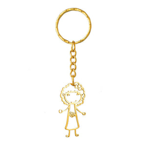 Private Custom Stainless Steel Children's Hand-painted Graffiti Necklace