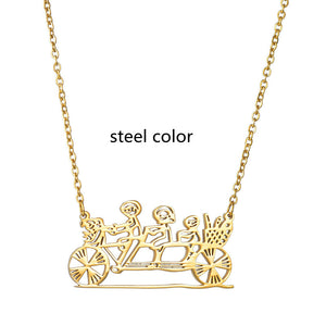 Private Custom Stainless Steel Children's Hand-painted Graffiti Necklace