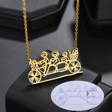 Load image into Gallery viewer, Private Custom Stainless Steel Children&#39;s Hand-painted Graffiti Necklace
