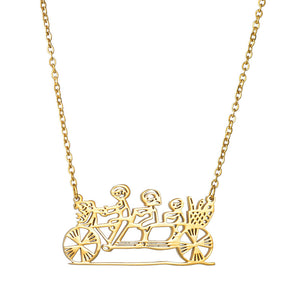 Private Custom Stainless Steel Children's Hand-painted Graffiti Necklace