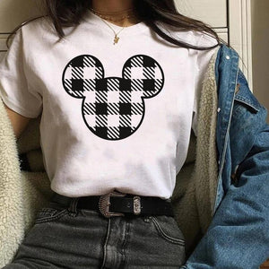 Womens Leopard Bow Cute Printed New Year Merry Christmas T-shirt Female Graphic T Tee Shirt Camisas Mujer Tshirt Women Tops